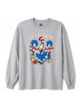 Cat in the Hat “READ TO ME” Shirt -Dr Seuss Size XL Long Sleeve School Teacher